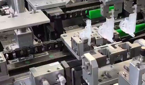 Harga yang bagus Sistem Conveying Rail Linear Sliding Cap Assembly Machine Untuk Trigger Sprayer Perfume Pump on line