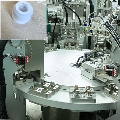 Harga yang bagus Jenis Turntable Single Pull Ring Cover Assembly Machine Kinerja stabil Baja tahan karat on line