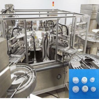 Harga yang bagus Jenis Turntable Tarik Cincin Ultrasonik Pengelasan Infusi Cap Mesin perakitan Kinerja stabil Baja tahan karat on line