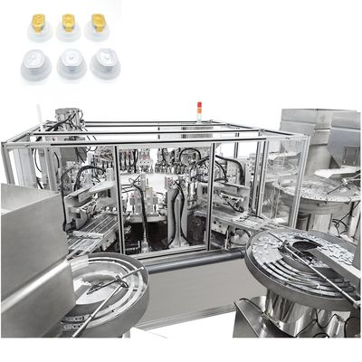 Harga yang bagus Otomatis Infusi Aluminium Foil Caps Mesin perakitan Untuk Mudah Untuk Mengupas Off Aluminium Foil Dan Eksklusif Welding Properties IV botol Cap on line