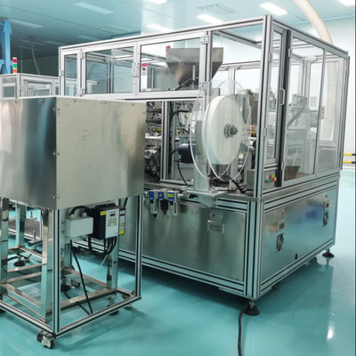 Harga yang bagus High Operation Rate 96% Desiccant Cap Assembly Machine with High Capacity 1500-8500pcs/hr and Automatic Counting for Silica Gel Filling on line