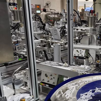 PLC Control Spray Gun Assembly Machine with Linear Sliding Rail System for High Efficiency 1500-2500pcs/hr