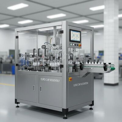 Euro Cap Assembly Machine with 99% Qualified Rate Servo Motor Drive and PLC Control System for Pharmaceutical Packaging