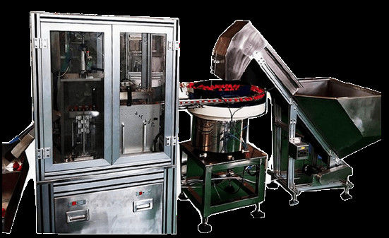 Harga yang bagus PLC Control Cap Assembly Machine Flip Top Cap Mesin penutupan baja tahan karat OEM on line