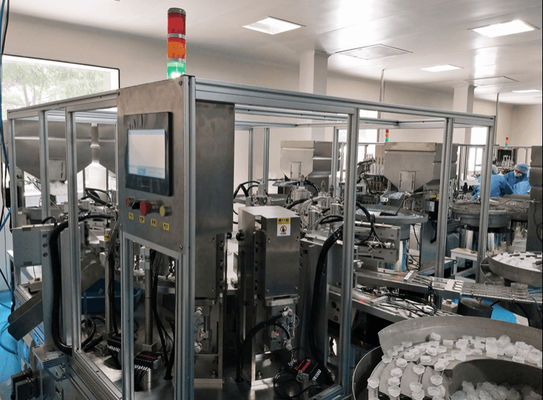 Harga yang bagus Infusi Cap Assembly Machine Mesin capper otomatis dengan sistem kontrol PLC on line