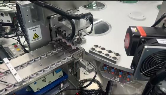 Harga yang bagus 3000-16000 pcs/jam Kecepatan produksi dan di atas 99% Tingkat produk yang memenuhi syarat dalam mesin perakitan Euro Cap on line