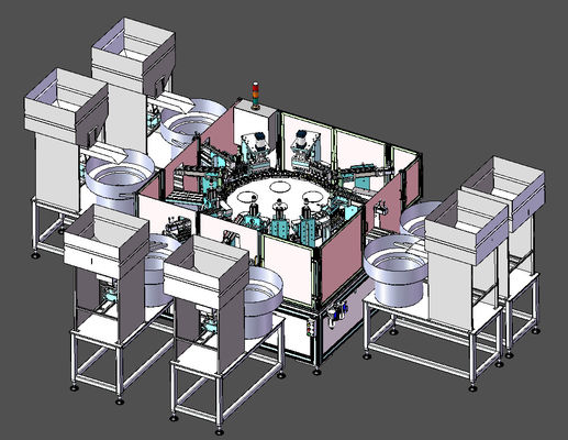 Harga yang bagus Stainless Steel Dan Aluminium Alloy Helicop Cap Assembly Machine Untuk Produk Kap Susu Dan Sekrup 98% Tingkat Berkualitas on line