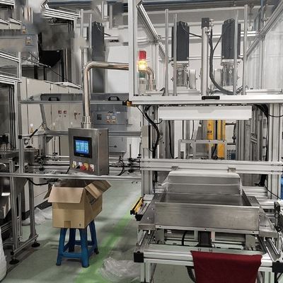 Mesin kemasan otomatis yang dikendalikan PLC untuk botol dengan beberapa pilihan pengemasan dan kecepatan produksi