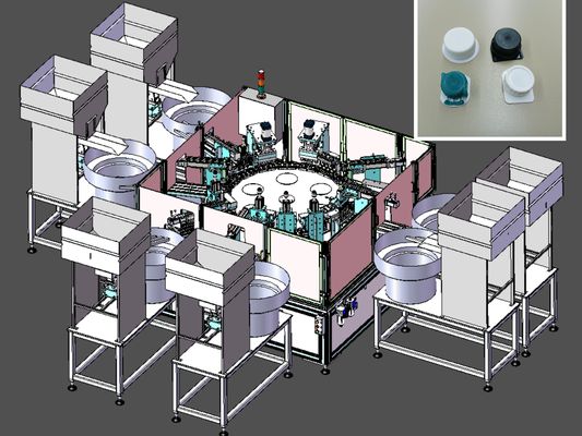 Harga yang bagus AC380V Helicopter Cap Assembly Machine OEM Auto Capping Machine Sertifikat CE on line