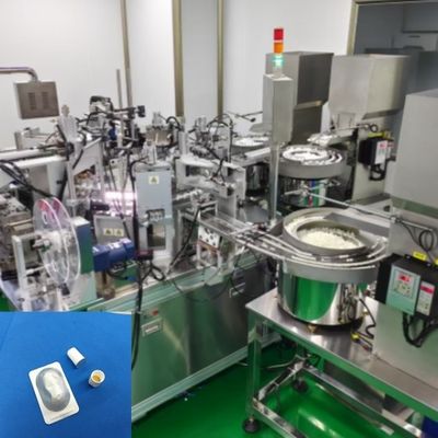 Harga yang bagus Mesin perakitan produk medis berkecepatan tinggi untuk tutup yodofor dan tutup desinfeksi dengan stainless steel dan paduan aluminium on line