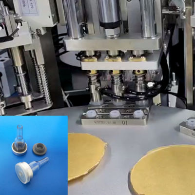 Harga yang bagus Automatic IV Bag Spike Ports and Injection Ports Assembly Machine with Servo Mechanism 8000-15000pcs/hr and 99% Qualified Rate on line