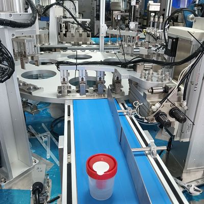 Harga yang bagus Mesin Perakitan Cangkir Urin Otomatis Non-standar dengan Tingkat Kualifikasi 99% untuk Perakitan Produk Medis Efisiensi Tinggi on line