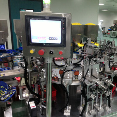 Harga yang bagus Lini Produksi Lancet Keamanan Otomatis Penuh dengan Kontrol PLC dan Tingkat Kelulusan di Atas 99% untuk Manufaktur Lancet Darah on line